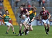 15 June 2008; Garry Sice, Galway, in action against Gary McCloskey, Leitrim. GAA Football Connacht Senior Championship Semi-Final, Galway v Leitrim, Pearse Stadium, Galway. Picture credit: Brian Lawless / SPORTSFILE