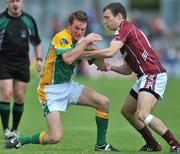 15 June 2008; Shane Foley, Leitrim, in action against Cormac Bane, Galway. GAA Football Connacht Senior Championship Semi-Final, Galway v Leitrim, Pearse Stadium, Galway. Picture credit: Brian Lawless / SPORTSFILE