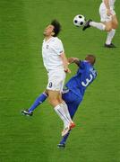 17 June 2008; Luca Toni, Italy, in action against Karim Benzema, France. UEFA EURO 2008TM, France v Italy, Letzigrund Stadion, Zurich, Switzerland. Picture credit; Paul Mohan / SPORTSFILE