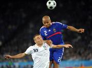 17 June 2008; Jean-Alain Boumsong, France, in action against Daniele De Rossi, Italy. UEFA EURO 2008TM, France v Italy, Letzigrund Stadion, Zurich, Switzerland. Picture credit; Paul Mohan / SPORTSFILE