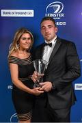 9 May 2015; Jack Conan with Zoe Lynch after receiving the Samsung Galaxy S6 Young Player of the Year award at the Leinster Rugby Awards Ball. The Leinster Rugby Awards Ball took place, at the Double Tree by Hilton hotel, Dublin, in front of over 500 attendees as Leinster Rugby celebrated the achievements of those both on and off the field in both the domestic and the professional game. On the night Sean Cronin was awarded the Bank of Ireland Leinster Rugby Players' Player of the Year and Jack Conan was awarded the Samsung Galaxy S6 Young Player of the Year award. RTÃ‰'s Darragh Maloney was MC for the evening as Leinster Rugby Head Coach Matt O'Connor, Captain Jamie Heaslip and the rest of the players also took the opportunity to celebrate the careers of Leinster Rugby stalwarts Gordon D'Arcy and Shane Jennings. Picture credit: Stephen McCarthy / SPORTSFILE
