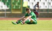 10 May 2015; Darragh Leahy, Republic of Ireland, after the game. UEFA U17 Championship Finals, Group D, Republic of Ireland v Italy. Stara Zagora, Bulgaria. Picture credit: Pat Murphy / SPORTSFILE