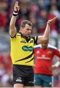 9 May 2015; Referee Nigel Owens. Guinness PRO12, Round 21, Ulster v Munster. Kingspan Stadium, Ravenhill Park, Belfast. Picture credit: Ramsey Cardy / SPORTSFILE