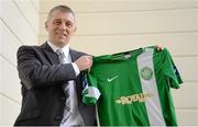 11 May 2015; New Bray Wanderers FC manager Trevor Croly at the announcement of his tenure at the helm of the Wicklow soccer club. The Clyde Court Hotel, Lansdowne Road, Dublin. Picture credit: Sam Barnes / SPORTSFILE