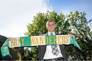 11 May 2015; New Bray Wanderers FC manager Trevor Croly at the announcement of his tenure at the helm of the Wicklow soccer club. The Clyde Court Hotel, Lansdowne Road, Dublin. Picture credit: Sam Barnes / SPORTSFILE