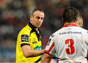 24 April 2015; Referee Johnny Lacey . Guinness PRO12, Round 20, Ulster v Leinster. Kingspan Stadium, Ravenhill Park, Belfast. Picture credit: Oliver McVeigh / SPORTSFILE