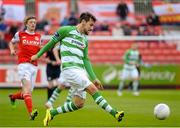 11 May 2015; Maxime Blanchard, St Patrick's Athletic in action against Shamrock Rovers. SSE Airtricity League Premier Division, St Patrick's Athletic v Shamrock Rovers. Richmond Park, Dublin. Picture credit: Sam Barnes / SPORTSFILE