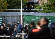 11 May 2015; Spectators look over the fence during the game between  Shamrock Rovers and  St Patrick's Athletic. SSE Airtricity League Premier Division, St Patrick's Athletic v Shamrock Rovers. Richmond Park, Dublin. Picture credit: David Maher / SPORTSFILE