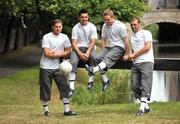 17 June 2008; Puma today unveiled the new v1.08 Speed Boot X-ray concept to the Irish market. Pictured at the launch are players left to right, Conal Keaney, Dublin, Aidan O'Mahony, Kerry, Ross Munnelly, Laois and Trevor Mortimer, Mayo. Ballsbridge, Dublin. Picture credit: David Maher / SPORTSFILE