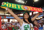 19 June 2008; A Portugal fan at the game. UEFA EURO 2008TM, Quarter-Final, Portugal v Germany, St Jakob Park, Basel, Switzerland. Picture credit; Paul Mohan / SPORTSFILE