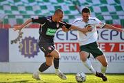 20 June 2008; Mark Quigley, St Patrick's Athletic, in action against Derek Pender, Bray Wanderers. eircom League of Ireland Premier Division, St Patrick's Athletic v Bray Wanderers, Richmond Park, Dublin. Picture credit: David Maher / SPORTSFILE