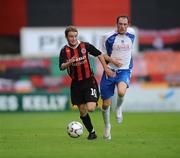 21 June 2008; John Paul Kelly, Bohemians, in action against Chris Roberts, Rhyl F.C. UEFA Intertoto Cup First Round 1st leg, Bohemians v Rhyl F.C, Richmond Park, Dublin. Picture credit: Matt Browne / SPORTSFILE