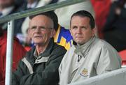 22 June 2008; Current Waterford manager and former Clare goalkeeper Davy Fitzgerald, right, watches the game. GAA Hurling Munster Senior Championship Semi-Final, Limerick v Clare, Semple Stadium, Thurles, Co. Tipperary. Picture credit: Brendan Moran / SPORTSFILE