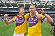 22 June 2008; Wexford's Matty Forde, right, celebrates with team-mate David Murphy at the end of the game. Leinster Senior Football Championship Semi-Final, Laois v Wexford, Croke Park, Dublin. Picture credit: David Maher / SPORTSFILE