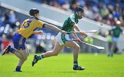 22 June 2008; Mike O'Brien, Limerick, in action against Niall Gilligan, Clare. GAA Hurling Munster Senior Championship Semi-Final, Limerick v Clare, Semple Stadium, Thurles, Co. Tipperary. Picture credit: Brendan Moran / SPORTSFILE