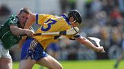 22 June 2008; Niall Gilligan, Clare, in action against Mark Foley, Limerick. GAA Hurling Munster Senior Championship Semi-Final, Limerick v Clare, Semple Stadium, Thurles, Co. Tipperary. Picture credit: Ray McManus / SPORTSFILE