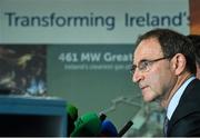 12 May 2015; Republic of Ireland manager Martin O'Neill speaking at a squad announcement. Airtricity offices, Leopardstown, Co. Dublin. Picture credit: David Maher / SPORTSFILE