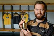 13 May 2015; The GAA/GPA All-Stars sponsored by Opel are delighted to announce Senan Kilbride, Roscommon, and Kevin Moran, Waterford, as the Opel Players of the Month in football and hurling respectively. Pictured is Senan Kilbride, Roscommon, with his GAA / GPA Opel Player of the Month Award. Croke Park, Dublin. Picture credit: Piaras Ó Mídheach / SPORTSFILE