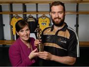 13 May 2015; The GAA/GPA All-Stars sponsored by Opel are delighted to announce Senan Kilbride, Roscommon, and Kevin Moran, Waterford, as the Opel Players of the Month in football and hurling respectively. Senan Kilbride, Roscommon, was presented with his GAA / GPA Opel Player of the Month Award by Laura Condron, Senior Brand and PR Manager, Opel Ireland. Croke Park, Dublin. Picture credit: Piaras Ó Mídheach / SPORTSFILE
