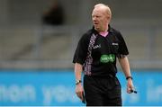 9 May 2015; Referee Gerry Carmody. TESCO HomeGrown Ladies National Football League, Division 2 Final, Armagh v Donegal. Parnell Park, Dublin. Picture credit: Piaras Ó Mídheach / SPORTSFILE