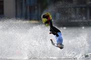 13 May 2015; David O’Caoimh, Irish pro wakeboarder, trains at Wakedock, Grand Canal Dock, ahead of this weekend’s Waterways Ireland Docklands Summer Festival 2015. Organised by the Docklands Business Forum, the festival will take place in Grand Canal Dock across the 16th & 17th May. Grand Canal Dock, Dublin. Picture credit: Cody Glenn / SPORTSFILE