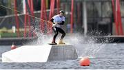 13 May 2015; David O’Caoimh, Irish pro wakeboarder, pictured at Wakedock, Grand Canal Dock, ahead of this weekend’s Waterways Ireland Docklands Summer Festival 2015. Organised by the Docklands Business Forum, the festival will take place in Grand Canal Dock across the 16th & 17th May. Grand Canal Dock, Dublin. Picture credit: Cody Glenn / SPORTSFILE