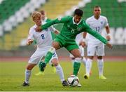 13 May 2015; Marcus Agyei-Tabi, Republic of Ireland, in action against Daniel Wright, England. UEFA European U17 Championship Finals Group D, Republic of Ireland v England, Stara Zagora, Bulgaria. Picture Credit: Pat Murphy / SPORTSFILE