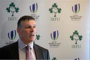 13 May 2015; In attendance at the announcement that Ireland won the bid to be the host nation for the 2017 Women's Rugby World Cup is Philip Browne, Chief Executive, IRFU. Ballsbridge Hotel, Dublin. Picture credit: Brendan Moran / SPORTSFILE