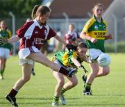 19 June 2008; Sadhb Moyles, Galway, in action against Eilish Lynch, Kerry. All-Ireland U14 A Ladies Football Final, Galway v Kerry, Claughaun, Limerick. Picture credit: Kieran Clancy / SPORTSFILE