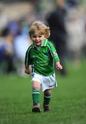 22 June 2008; Two-year-old Donal Houlihan, Shanagolden, Co. Limerick, runs around the field after the game. GAA Hurling Munster Senior Championship Semi-Final, Limerick v Clare, Semple Stadium, Thurles, Co. Tipperary. Picture credit: Ray McManus / SPORTSFILE