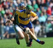 22 June 2008; Mark Flaherty, Clare, in action against Damien Reale, Limerick. GAA Hurling Munster Senior Championship Semi-Final, Limerick v Clare, Semple Stadium, Thurles, Co. Tipperary. Picture credit: Ray McManus / SPORTSFILE