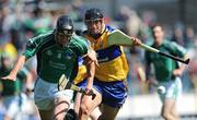22 June 2008; Donal O'Grady, Limerick, in action against Tony Carmody, Clare. GAA Hurling Munster Senior Championship Semi-Final, Limerick v Clare, Semple Stadium, Thurles, Co. Tipperary. Picture credit: Ray McManus / SPORTSFILE