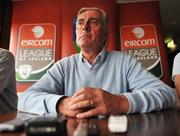 25 June 2008; UCD manager Pete Mahon speaking at a press conference in advance of their match against Cork City. Centre Club, University College Dublin, Belfield, Dublin. Picture credit: Brian Lawless / SPORTSFILE