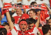 25 June 2008; A Turkey supporter before the game. UEFA EURO 2008TM, Semi-Final, Germany v Turkey, St Jakob Park, Basel, Switzerland. Picture credit: Pat Murphy / SPORTSFILE