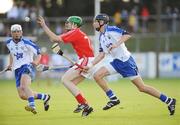 25 June 2008; William Egan, Cork, in action against Maurice Shanahan, Waterford. ESB Munster Minor Hurling Championship semi-final, Waterford v Cork, Walsh Park, Co. Waterford. Picture credit: Matt Browne / SPORTSFILE
