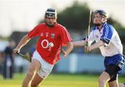 25 June 2008; Ciaran Sheehan, Cork, in action against Barry Coughlan, Waterford. ESB Munster Minor Hurling Championship semi-final, Waterford v Cork, Walsh Park, Co. Waterford. Picture credit: Matt Browne / SPORTSFILE