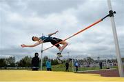 14 May 2015; Brian Finn, Carrick-On-Shannon CS, Summerhill, Co. Leitrm, during the boys intermediate high jump event at the GloHealth Connacht Schools Track and Field Championships. Athlone IT, Athlone, Co. Westmeath. Picture credit: Sam Barnes / SPORTSFILE