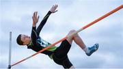 14 May 2015; Brendan Lynch, Mercy College, Woodford, Co. Galway, during the intermediate boys high jump event at the GloHealth Connacht Schools Track and Field Championships. Athlone IT, Athlone, Co. Westmeath. Picture credit: Sam Barnes / SPORTSFILE