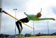 14 May 2015; Aisling Keady, Presentation College, Athenry, Co. Galway, during the intermediate girls high jump event at the GloHealth Connacht Schools Track and Field Championships. Athlone IT, Athlone, Co. Westmeath. Picture credit: Sam Barnes / SPORTSFILE