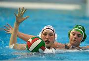 15 May 2015; Orla Monaghan, Ireland, in action against Fiona Schmid, Switzerland. Ireland Water Polo 8 Nations Tournament, Ireland v Switzerland. National Aquatic Centre, Dublin. Picture credit: Sam Barnes / SPORTSFILE