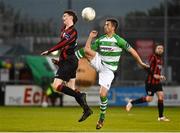 15 May 2015; Keith Fahey, Shamrock Rovers, in action against Ayman Ben Mohamed, Longford Town. SSE Airtricity League, Premier Division, Shamrock Rovers v Longford Town. Tallaght Stadium, Tallaght, Co. Dublin. Picture credit: David Maher / SPORTSFILE