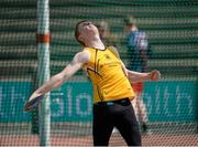16 May 2015; Dara Gaffney, St Finian's, Mullingar, during the Inter Boys Discus at the GloHealth Leinster Schools Track and Field Championships. Morton Stadium, Santry, Dublin. Picture credit: Oliver McVeigh / SPORTSFILE