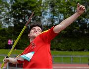 16 May 2015; Eoin O' Donoghue, ArdScoil Ris, Co. Limerick , during the Boys senior Javelin at the GloHealth Munster Schools Track and Field Championships. Cork CIT, Cork. Picture credit: Sam Barnes / SPORTSFILE