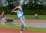 16 May 2015; Stephen O'Callaghan, GC Mhuire AG, Co. Cork, during the Boys Senior Javelin at the GloHealth Munster Schools Track and Field Championships. Cork CIT, Cork. Picture credit: Sam Barnes / SPORTSFILE