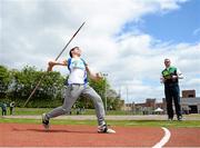 16 May 2015; Stephen O'Callaghan, GC Mhuire AG, Co. Cork, during the Senior Javelin at the GloHealth Munster Schools Track and Field Championships. Cork CIT, Cork. Picture credit: Sam Barnes / SPORTSFILE