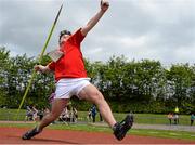 16 May 2015; Eoin O' Donoghue, ArdScoil Ris, Co. Limerick , during the Boys senior Javelin at the GloHealth Munster Schools Track and Field Championships. Cork CIT, Cork. Picture credit: Sam Barnes / SPORTSFILE