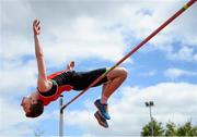 16 May 2015; David Cussen, Colaiste an Spioraid Naoimh, Bishopstown, Co. Cork, during the Senior Boys High Jump at the GloHealth Munster Schools Track and Field Championships. Cork CIT, Cork. Picture credit: Sam Barnes / SPORTSFILE