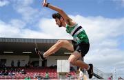 16 May 2015; Jack Quigley, Coláiste Chríost Rí, Cork, during the Senior 2000m Steeple Chase at the GloHealth Munster Schools Track and Field Championships. Cork CIT, Cork. Picture credit: Sam Barnes / SPORTSFILE