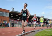 16 May 2015; Competitors in action during the Boys Intermediate 800m at the GloHealth Munster Schools Track and Field Championships. Cork CIT, Cork. Picture credit: Sam Barnes / SPORTSFILE
