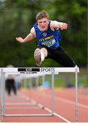16 May 2015; Daniel Ryan, Thurles CBS, Co. Tipperary, during the Boys Intermediate 100m Hurdles at the GloHealth Munster Schools Track and Field Championships. Cork CIT, Cork. Picture credit: Sam Barnes / SPORTSFILE